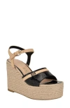 Guess Taani Platform Wedge Sandal In Black