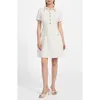 Guess Tamara Metallic Tweed Minidress In White