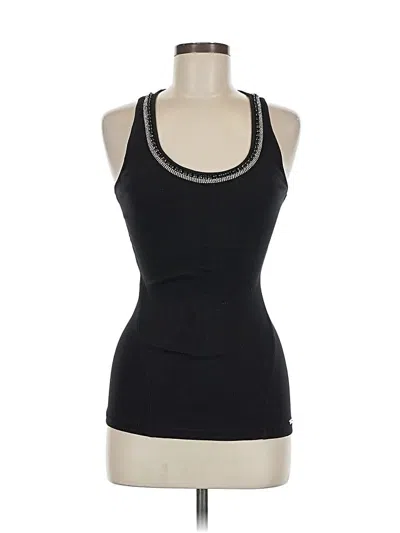 Pre-owned Guess Tank Top Black Halter Neckline Tops