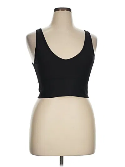 Pre-owned Guess Tank Top Black Strapless Neckline Tops