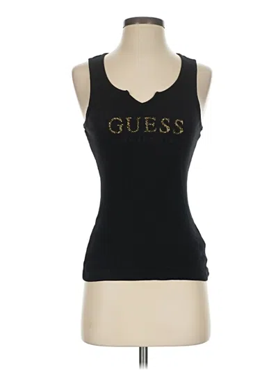 Pre-owned Guess Tank Top Black Strapless Neckline Tops