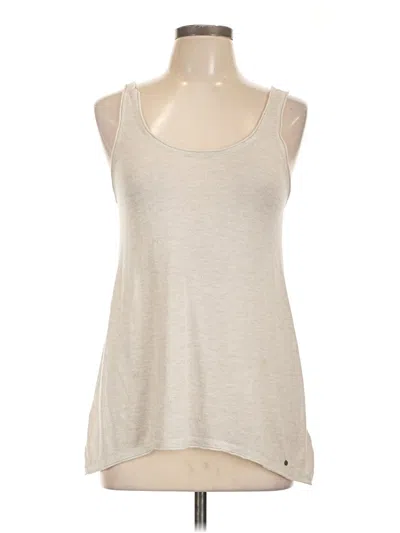 Pre-owned Guess Tank Top Ivory Halter Neckline Tops