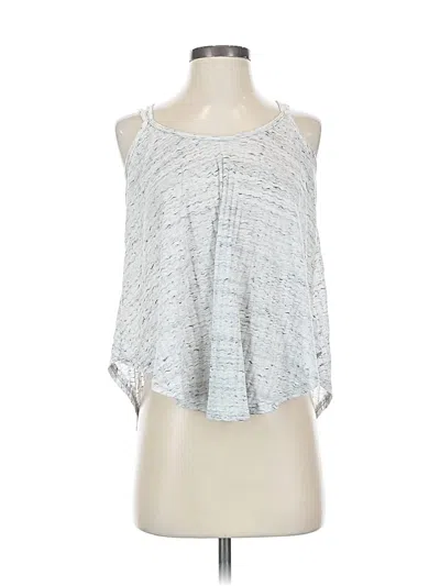 Pre-owned Guess Tank Top Silver Strapless Neckline Tops