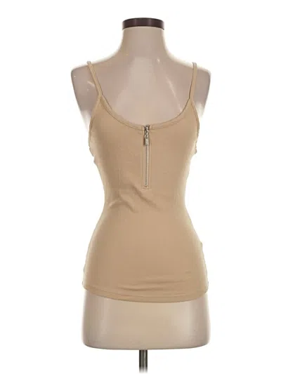 Pre-owned Guess Tank Top Tan Halter Neckline Tops