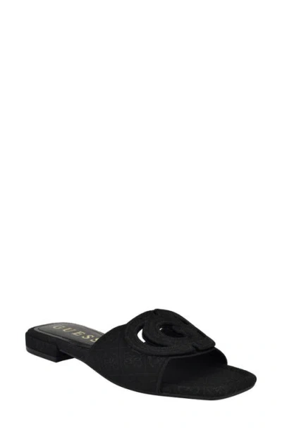 Guess Tarishae Slide Sandal In Black
