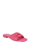 Guess Tarishae Slide Sandal In Medium Pink