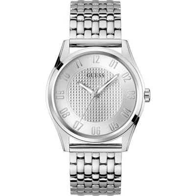 Guess Tate Silvertone Bracelet Watch, 42mm In Neutral