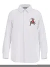 Guess Boys Bear Oxford Shirt In White