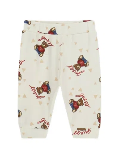 Guess Teddy-bear Print Babygrow Set In Neutral