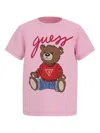 Guess Teddy Bear-print T-shirt In Pink