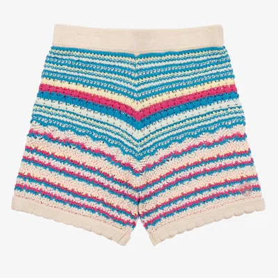 Guess Teen Girls Ivory Cotton Crochet Shorts