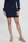 Guess Tiffany Mini Sweater Skirt In Cobalt/blue