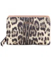 Guess Tinsley Leopard Print French Wallet In Multi