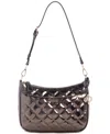 Guess Tinsley Medium Quilted Shoulder Bag In Silver