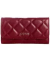 Guess Tinsley Quilted Slim Clutch In Red