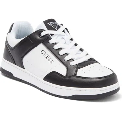 Guess Tinz Sneaker In Black/white