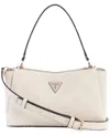 Guess Tisha Small Logo Crossbody Bag In Brown