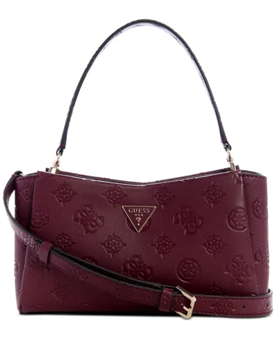 Guess Tisha Small Logo Crossbody Bag In Red