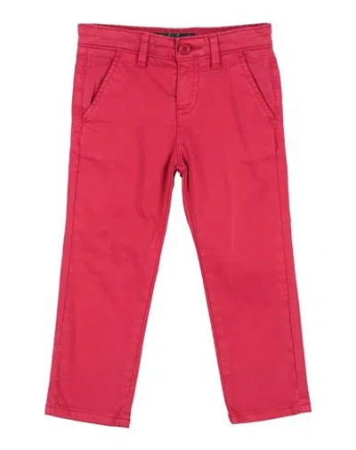 Guess Babies'  Toddler Boy Pants Red Size 3 Cotton, Elastane