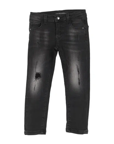 Guess Babies'  Toddler Girl Jeans Black Size 4 Cotton, Polyester, Elastane
