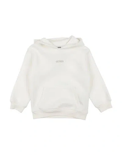 Guess Babies'  Toddler Girl Sweatshirt White Size 4 Cotton, Polyester