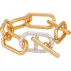 Guess Toggle Two-tone Bracelet In Multi