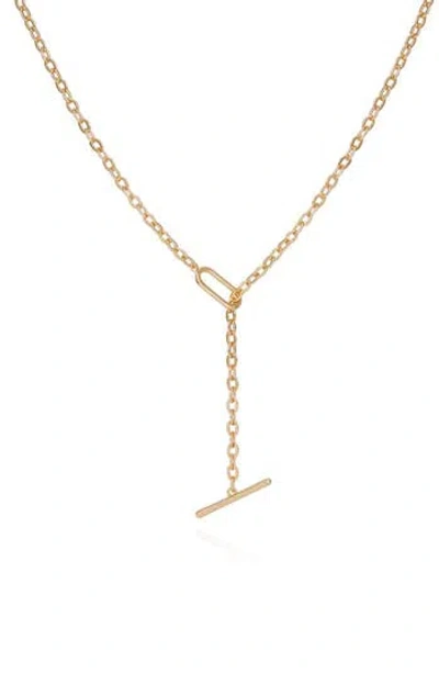 Guess Toggle Y-necklace In Goldtone