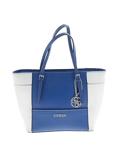 Pre-owned Guess Tote Bag In Blue