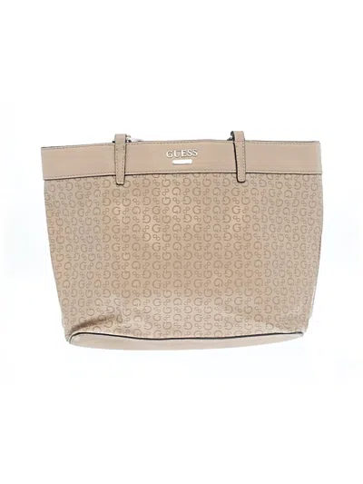 Pre-owned Guess Tote Bag In Gold