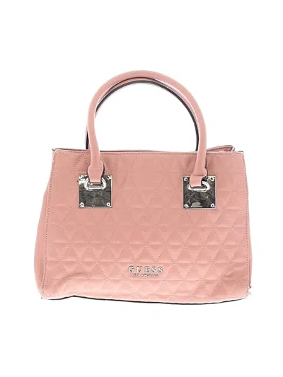 Pre-owned Guess Tote Bag In Pink