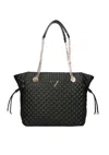 Guess Tote Woman  Hweqg954122-bla Black In Black