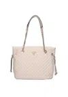 Guess Tote Woman  Hweqg954122-sto Ivory In Ivory