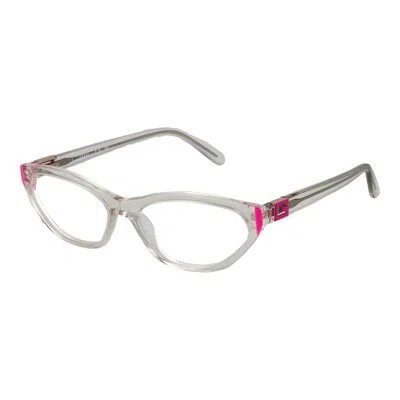 Guess Transparent Women Glasses Women's Frame In Metallic
