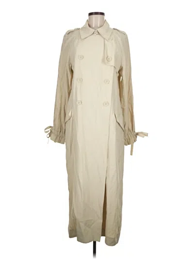 Pre-owned Guess Trenchcoat In Ivory