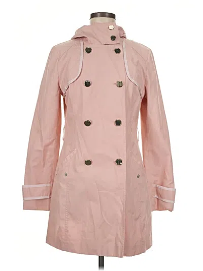 Pre-owned Guess Trenchcoat In Pink