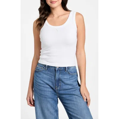 Guess Triangle Logo Patch Rib Tank