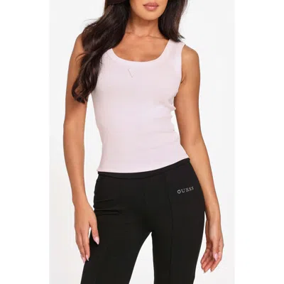 Guess Triangle Logo Patch Rib Tank