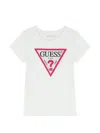 Guess Triangle-logo T-shirt In White