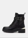Guess Tronchetto E Stivaletto Donna  ♪ Fal10 Oranda Black In Black