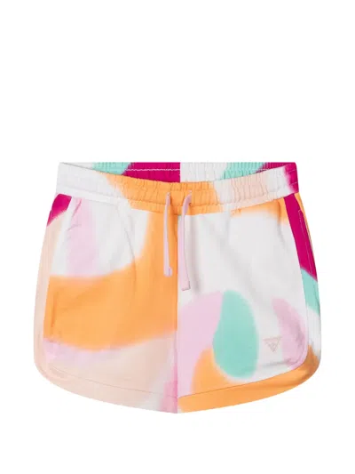 Guess Kids' Tropical Print Shorts In Multi