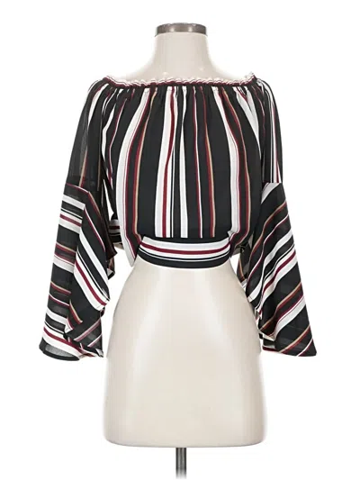 Pre-owned Guess Tube Top Black Strapless Neckline Tops