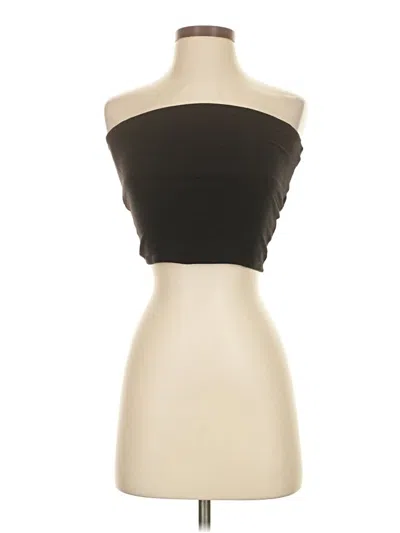 Pre-owned Guess Tube Top Black Strapless Neckline Tops
