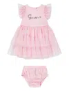 Guess Baby Girls Tulle Dress With Knickers In Pink