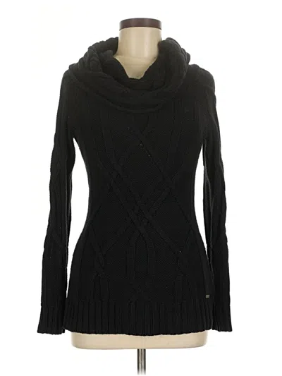 Pre-owned Guess Turtleneck Sweater In Black
