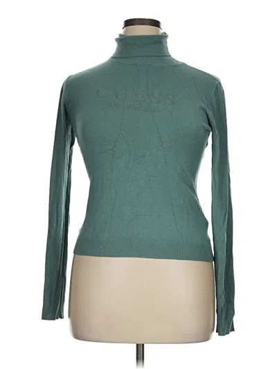 Pre-owned Guess Turtleneck Sweater In Blue