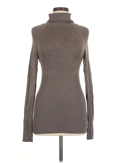 Pre-owned Guess Turtleneck Sweater In Brown