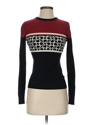 Pre-owned Guess Turtleneck Sweater In Burgundy