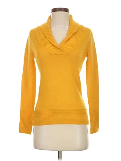Pre-owned Guess Turtleneck Sweater In Yellow