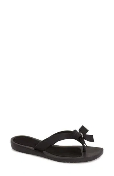 Guess 'tutu' Flip Flop In Black