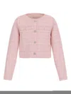 Guess Tweed Jacket In Pink
